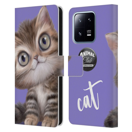 Animal Club International Faces Persian Cat Leather Book Wallet Case Cover For Xiaomi 13 Pro 5G