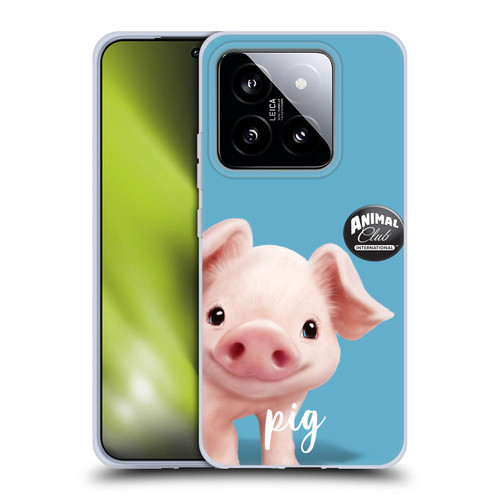 Animal Club International Faces Pig Soft Gel Case for Xiaomi 14