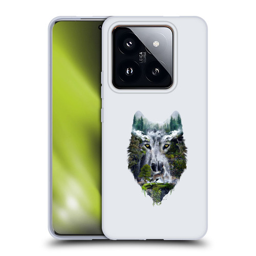 Riza Peker Animal Abstract Wolf Nature Soft Gel Case for Xiaomi 14 Pro