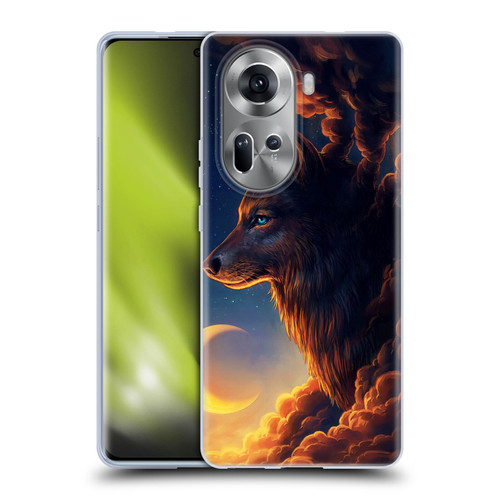 Jonas "JoJoesArt" Jödicke Wildlife 2 Golden Moon Soft Gel Case for OPPO Reno11