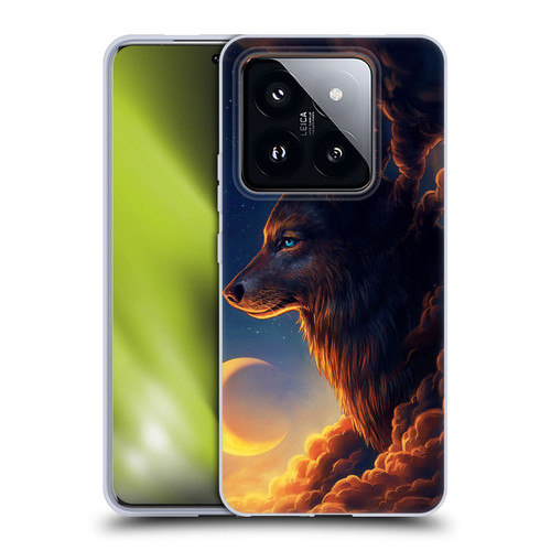 Jonas "JoJoesArt" Jödicke Wildlife 2 Golden Moon Soft Gel Case for Xiaomi 14 Pro