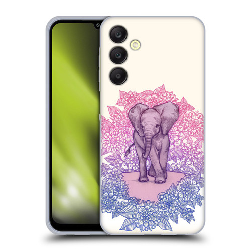 Micklyn Le Feuvre Animals Cute Baby Elephant Soft Gel Case for Samsung Galaxy A25 5G