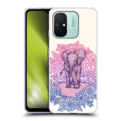 Micklyn Le Feuvre Animals Cute Baby Elephant Soft Gel Case for Xiaomi Redmi 12C