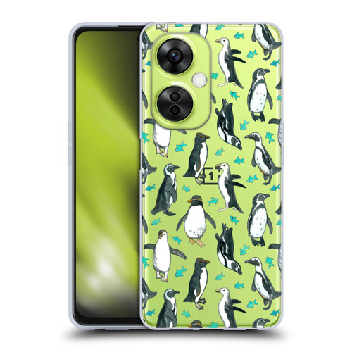Micklyn Le Feuvre Animals 2 Little Penguins And Fish Soft Gel Case for OnePlus Nord CE 3 Lite 5G