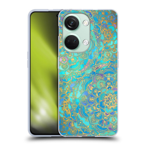 Micklyn Le Feuvre Mandala Sapphire and Jade Soft Gel Case for OnePlus Nord 3 5G