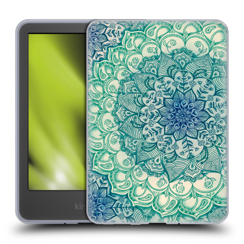Micklyn Le Feuvre Mandala 3 Emerald Doodle Soft Gel Case for Amazon Kindle 11th Gen 6in 2022