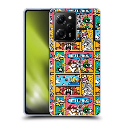 Looney Tunes Patterns Comics Soft Gel Case for Xiaomi Redmi Note 12 Pro 5G