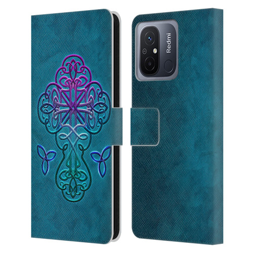 Brigid Ashwood Crosses Celtic Leather Book Wallet Case Cover For Xiaomi Redmi 12C