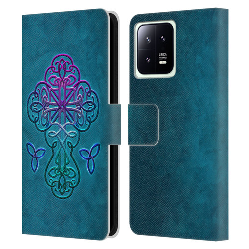 Brigid Ashwood Crosses Celtic Leather Book Wallet Case Cover For Xiaomi 13 5G