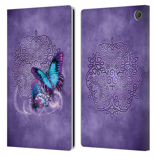 Brigid Ashwood Celtic Wisdom Butterfly Leather Book Wallet Case Cover For Amazon Fire Max 11 2023