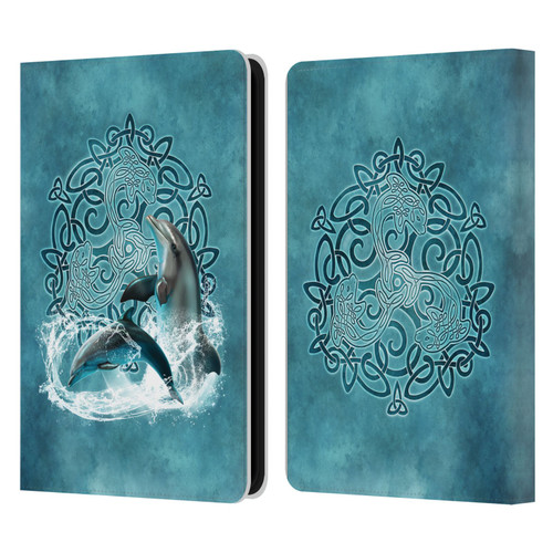 Brigid Ashwood Celtic Wisdom Dolphin Leather Book Wallet Case Cover For Amazon Kindle 11th Gen 6in 2022