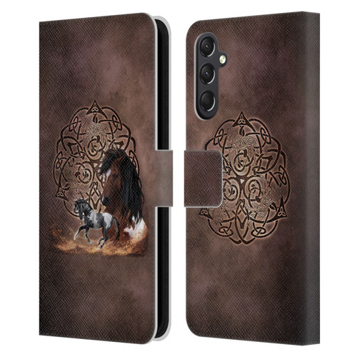 Brigid Ashwood Celtic Wisdom Horse Leather Book Wallet Case Cover For Samsung Galaxy A24 4G / M34 5G