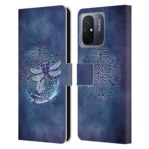 Brigid Ashwood Celtic Wisdom Dragonfly Leather Book Wallet Case Cover For Xiaomi Redmi 12C