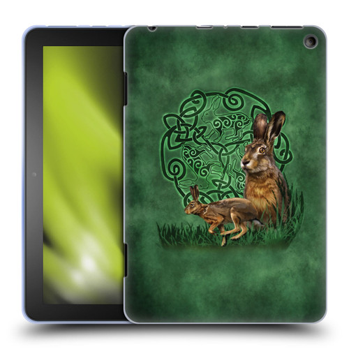 Brigid Ashwood Celtic Wisdom 2 Hare Soft Gel Case for Amazon Fire HD 8/Fire HD 8 Plus 2020