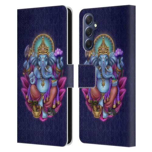 Brigid Ashwood Sacred Symbols Ganesha Leather Book Wallet Case Cover For Samsung Galaxy M54 5G