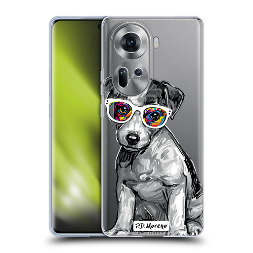 P.D. Moreno Black And White Dogs Jack Russell Soft Gel Case for OPPO Reno11