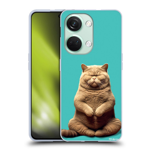 P.D. Moreno Furry Fun Artwork Sitting Cat Soft Gel Case for OnePlus Nord 3 5G