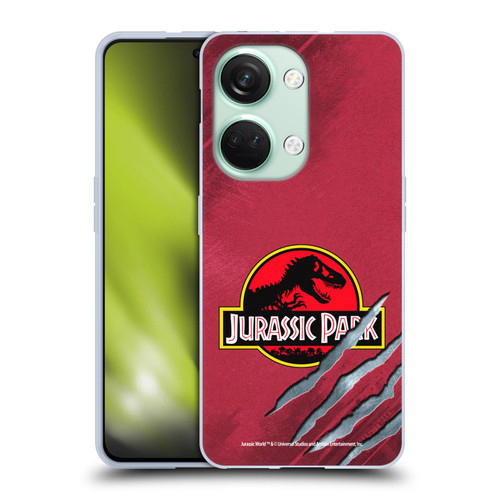 Jurassic Park Logo Red Claw Soft Gel Case for OnePlus Nord 3 5G