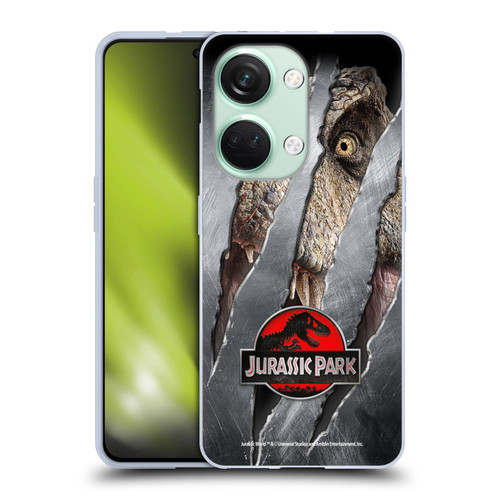 Jurassic Park Logo T-Rex Claw Mark Soft Gel Case for OnePlus Nord 3 5G