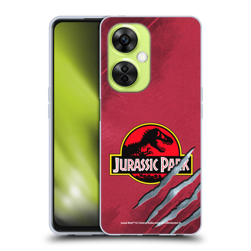Jurassic Park Logo Red Claw Soft Gel Case for OnePlus Nord CE 3 Lite 5G