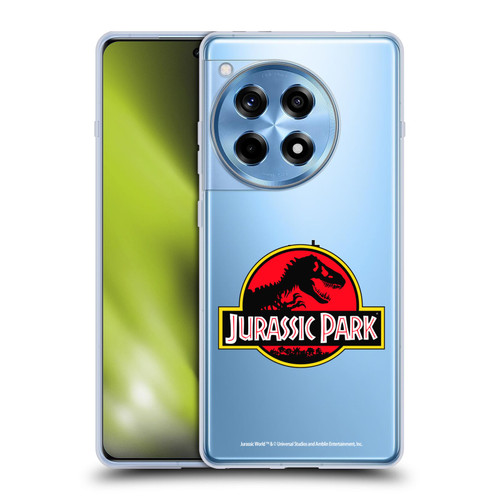 Jurassic Park Logo Plain Soft Gel Case for OnePlus 12R