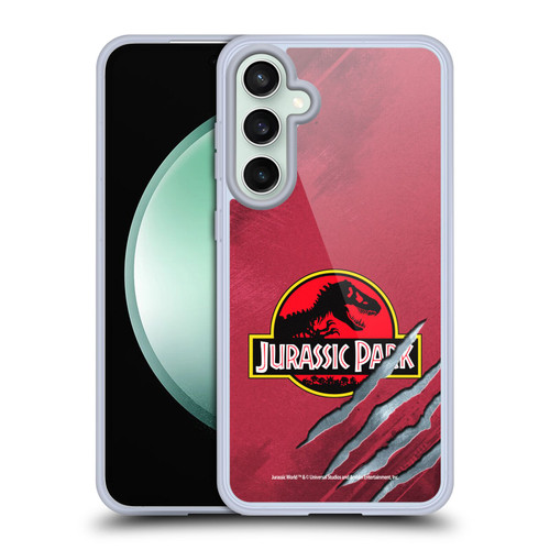 Jurassic Park Logo Red Claw Soft Gel Case for Samsung Galaxy S23 FE 5G