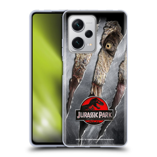 Jurassic Park Logo T-Rex Claw Mark Soft Gel Case for Xiaomi Redmi Note 12 Pro+ 5G