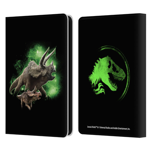 Jurassic World Key Art Triceratops Leather Book Wallet Case Cover For Amazon Kindle 11th Gen 6in 2022