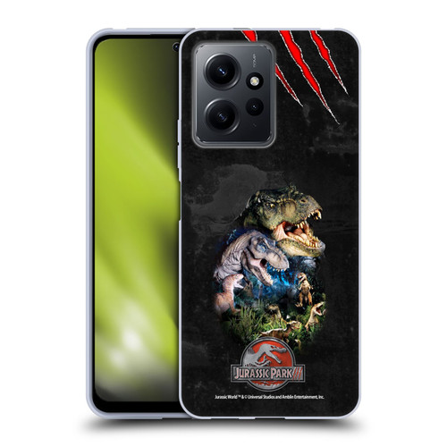 Jurassic Park III Key Art Dinosaurs Soft Gel Case for Xiaomi Redmi Note 12 4G