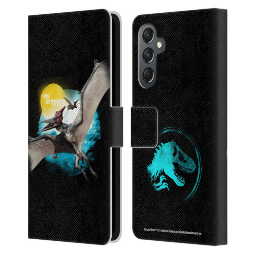 Jurassic World Key Art Pteranodon Leather Book Wallet Case Cover For Samsung Galaxy A25 5G