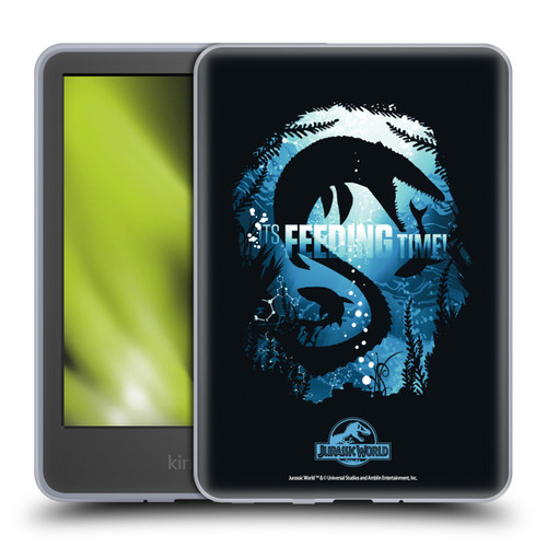 Jurassic World Vector Art Mosasaurus Silhouette Soft Gel Case for Amazon Kindle 11th Gen 6in 2022