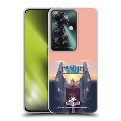 Jurassic World Vector Art Park's Gate Soft Gel Case for OPPO Reno11 F 5G / F25 Pro 5G