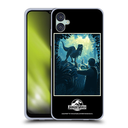 Jurassic World Vector Art Blue Raptor Soft Gel Case for Samsung Galaxy M04 5G / A04e