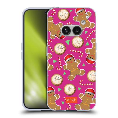 emoji® Christmas Patterns Gingerbread Cookies Soft Gel Case for Nothing Phone (2a)