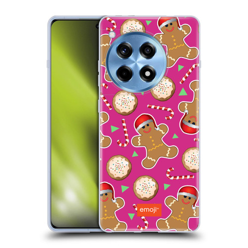 emoji® Christmas Patterns Gingerbread Cookies Soft Gel Case for OnePlus 12R