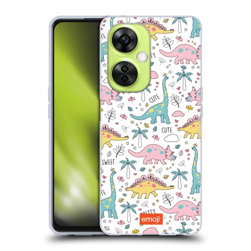 emoji® Cutesy Dinosaurs Soft Gel Case for OnePlus Nord CE 3 Lite 5G