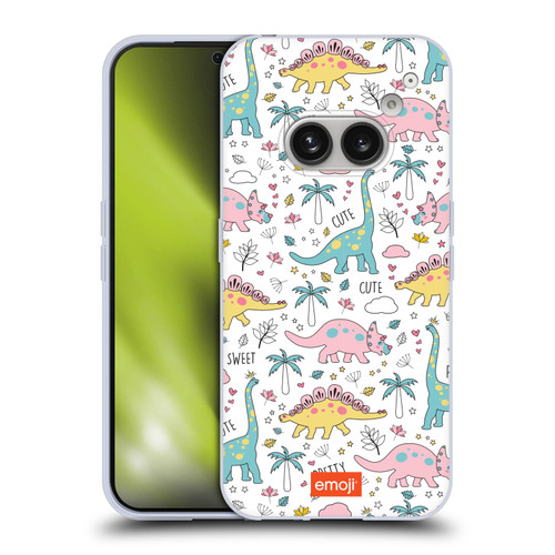 emoji® Cutesy Dinosaurs Soft Gel Case for Nothing Phone (2a)