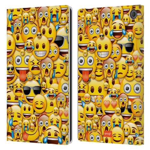 emoji® Full Patterns Smileys Leather Book Wallet Case Cover For Amazon Fire Max 11 2023