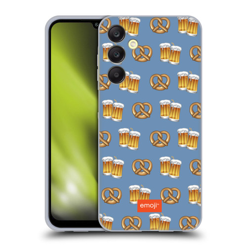 emoji® Oktoberfest Beer And Pretzel Soft Gel Case for Samsung Galaxy A25 5G