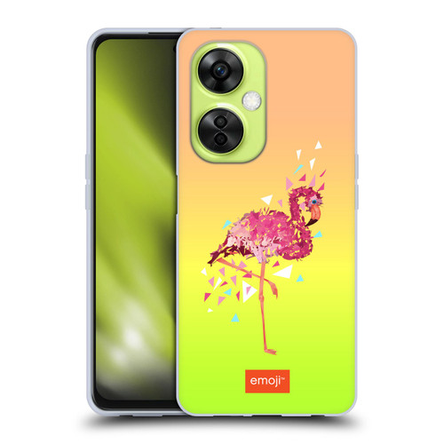 emoji® Polygon Flamingo Soft Gel Case for OnePlus Nord CE 3 Lite 5G