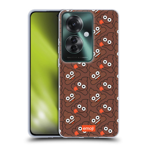 emoji® Trendy Poop Pattern Soft Gel Case for OPPO Reno11 F 5G / F25 Pro 5G
