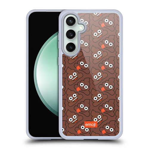 emoji® Trendy Poop Pattern Soft Gel Case for Samsung Galaxy S23 FE 5G