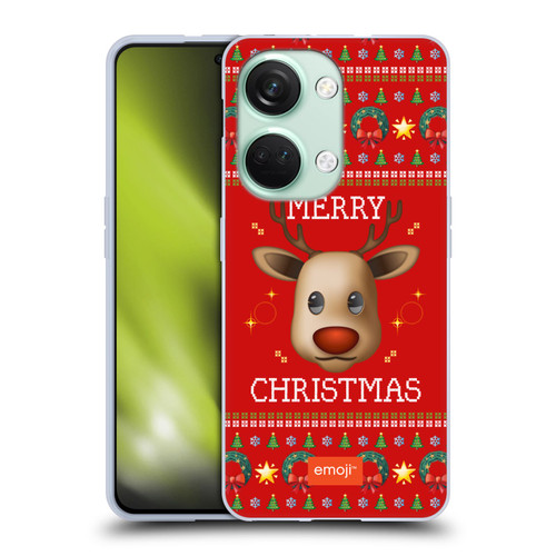 emoji® Ugly Christmas Reindeer Soft Gel Case for OnePlus Nord 3 5G