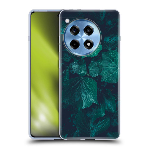 PLdesign Flowers And Leaves Dark Emerald Green Ivy Soft Gel Case for OnePlus 12R