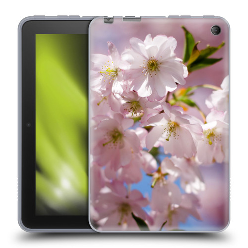 PLdesign Flowers And Leaves Spring Blossom Soft Gel Case for Amazon Fire 7 2022