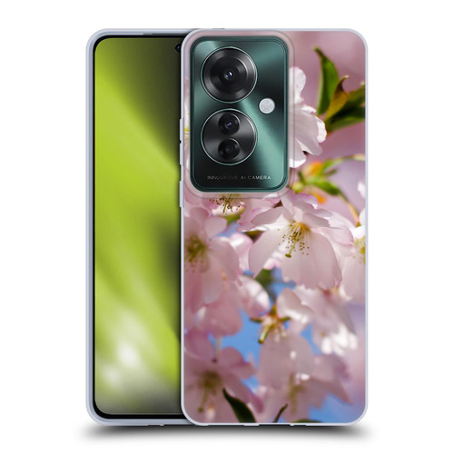 PLdesign Flowers And Leaves Spring Blossom Soft Gel Case for OPPO Reno11 F 5G / F25 Pro 5G