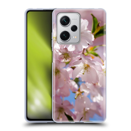 PLdesign Flowers And Leaves Spring Blossom Soft Gel Case for Xiaomi Redmi Note 12 Pro+ 5G