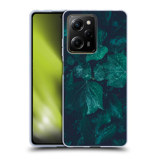PLdesign Flowers And Leaves Dark Emerald Green Ivy Soft Gel Case for Xiaomi Redmi Note 12 Pro 5G