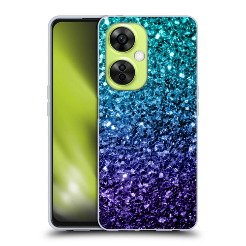 PLdesign Glitter Sparkles Aqua Blue Soft Gel Case for OnePlus Nord CE 3 Lite 5G