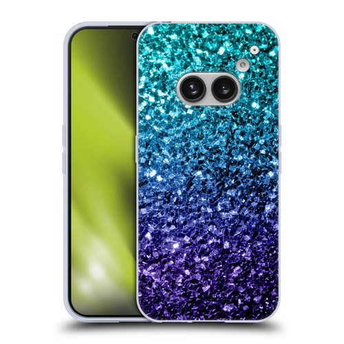 PLdesign Glitter Sparkles Aqua Blue Soft Gel Case for Nothing Phone (2a)